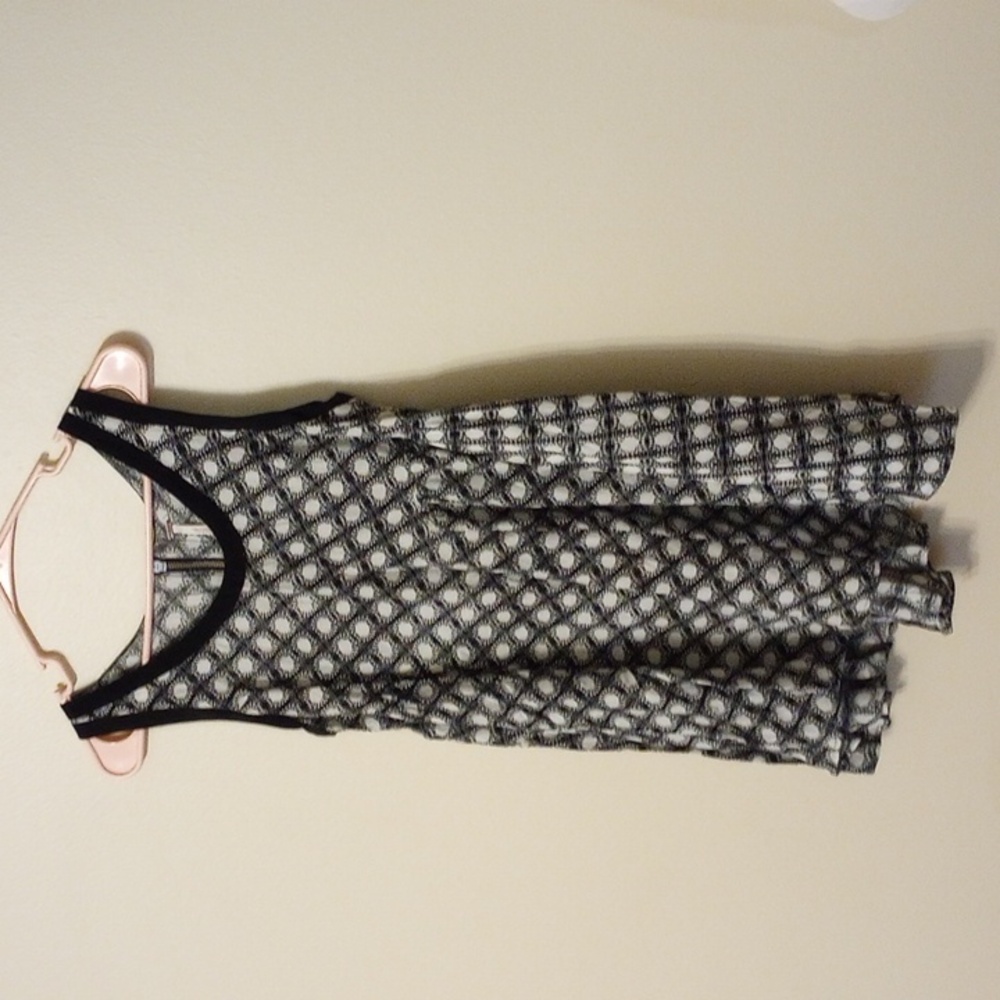 Free People XS Flowy Black & White Top